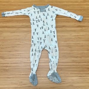 Burt’s Bees GOTS certified Organic Cotton footed pajamas girls-boys - zip front